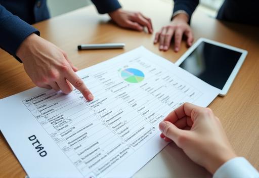Hands pointing at a customized menu layout